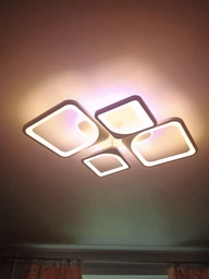 Люстра світлодіодна 517 Light 3color з пультом 120Вт Білий (01672) фото від покупців 1