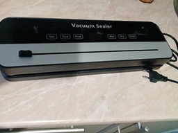 Вакууматор побутовий для продуктів їжі з дисплеєм та різаком Vacuum Sealer 120W вакууманий пакувальник автоматичний + 10 пакетів фото від покупців 10
