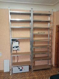 Стелаж металевий складний для гаража 180×90×30 см 175 кг GWI5870 полиця-трансформер для інструментів майстерні складу підвалу розбірний сервісний стелаж універсальний органайзер для зберігання коробок побутових речей міцна гаражна полиця