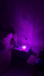 Ночник от USB куб звездное небо LED настольная RGB лампа 16 цветов для спальни и детской + пульт