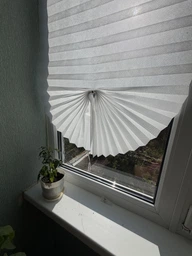 Комплект Жалюзі-плісе на вікна самоклеючі 60x180 см, Білий (BLINDS-WHITE60X80)