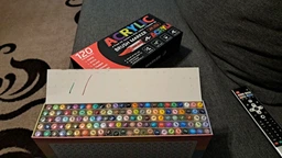 Набор акриловых маркеров 240 шт. Acrylic Brush Marker AW-1956 акриловые маркеры с мягкой кисточкой для творчества и декора фломастеры для рисования фото от покупателей 2