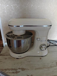 Планетарный миксер RZTK Stand Mixer 1500 4.5 л Milk White фото от покупателей 3