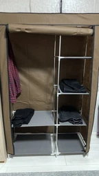 Складаний шафа Wardrobe Коричневий тканинна (88105SHKM) CLS55