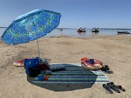 Килимок плед для пляжу та пікніка водонепроникний покривало підстилка на природу непромокальна складна 145х200см