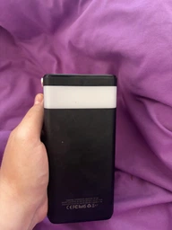 Повербанк Power bank 100000 mAh USB, Type-C, MicroUSB с Led-дисплеем, быстрой зарядкой и встроенными кабелями, белый фото от покупателей 2