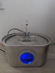 Фонтанчик автопоїлка для кота Pet Water Fountain 3,2л з нержавіючої сталі та LED-підсвічуванням PFS20