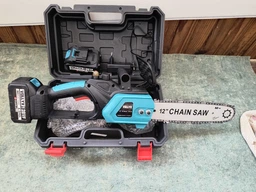 Аккумуляторная цепная пила ( пила ) садовая Vollyx Electric Saw с шиной 12» для дерева и веток, электропила + 2 аккумулятора 21В, кейс фото от покупателей 7