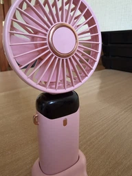 Портативний вентилятор Mini fan XL-880 діаметр 9 см з підставкою для телефону та дисплеєм фото від покупців 1