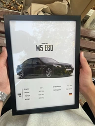 Постер в рамці bmw m5 e60 А4