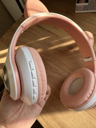 Беспроводные детские светящиеся LED наушники с кошачьими ушками Bluetooth 5.0 складные CAT VIV-23 со встроенным микрофоном Mp3 MicroSD и цветной подсветкой Фиолетовые фото от покупателей 2
