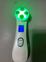 Массажер для лица микротоковый ультразвуковый LED светотерапии с микротоками скрабер с эффектом лифтинга и омоложения кожи 5в1 фото от покупателей 5
