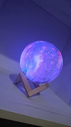 Настільний нічник світильник місяць Magic 3D COLOR Moon Light RGB з пультом