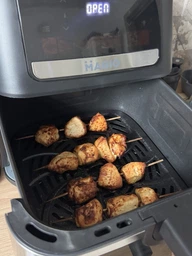 Мультипіч MAGIO DUO CHEF MG-415 10 л 3500 Вт аерогриль аерофритюрниця електропіч 2 ТЕНи верхній і нижній, сенсорний дисплей, 9 програм, дегідратор, сушіння та розморожування, гриль-решітка з керамічним покриттям, силіконова чаша, відкладений старт, таймер фото від покупців 2