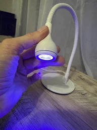 Лампа для маникюра ультрафиолетовая Clip on UV Lamp 365nm + 395nm фонарик наращивания ногтей, USB, 360°, Черный