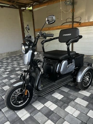 Електроскутер триколісний Crosser TR1 PRO (1200W 24AH 72V) - Коричневий
