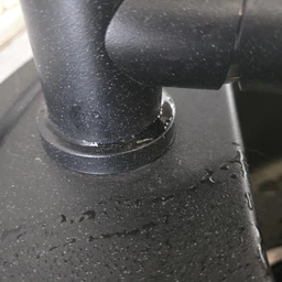 Змішувач для гранітних кухонних мийок Akvatika Premium білий, кран кухонний білого кольору на кухню