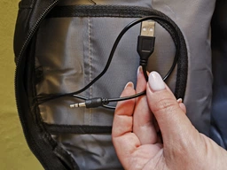 Комплект мужской рюкзак Swissgear 35 л с USB Черный + Фитнес браслет M5 Черный фото от покупателей 1