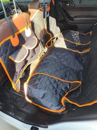 Автогамак для собак в машину на заднє сидіння авто гамак накидка чохол автомобільна підстилка з бортами для перевезення собаки (002249) фото від покупців 1