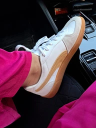 Жіночі кеди низькі Puma Palermo Leather 39646401 39 Сірі (4099685703234) фото від покупців 1