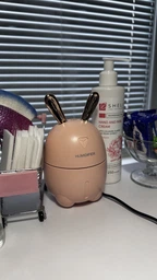 Міні Зволожувач-нічник Rabbit Humidifier дитячий зволожувач Зайчик 300мл Рожевий (531705)