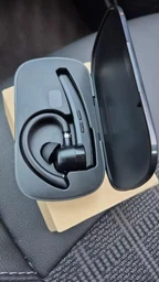 Гарнітура бездротова Bluetooth навушник мононавушник з шумозаглушенням портативний з мікрофоном кейсом блютуз гарнітури навушник вкладиш фото від покупців 1
