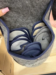 Набор гостевых домашних тапочек с открытым носком 5 пар FX shoes 1502 38-45 Серый (2820000019301) фото от покупателей 2