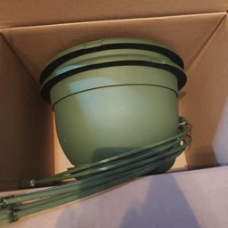 Горшок подвесной Form-Plastic Malta-27 5,5 л антрацит с подставкой (2403-010)