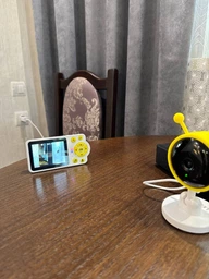Відеоняня LELIK Mini Alien з великим HD-екраном, двостороннім зв’язком, датчиком плачу, руху й температури, з нічним баченням