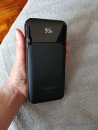 Повербанк 20000 mAh 65W для ноутбука powerbank Yoki MaxCap PD/QC з LED-дисплеєм і кабелем Type-C пауербанк для роутера смартфона телефону епл айфона iphone самсунг samsung