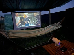 Смарт проектор SMART 4K Projector Ultra HD до 130 дюймів, міні, портативний,HDMI-сумісний, повна підтримка Android та iOS , Bluetooth 5.0, Wi-Fi 6, мультимедійний домашній кінотеатр, чорний
