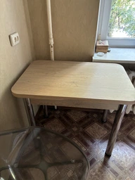 Стол кухонный Нота столик на кухню небольшой раскладной современный маленький прямоугольный с закругленными углами из лдсп маленькие кухонные обеденные столы для кухни антрацит 90 х 60 х 75 см