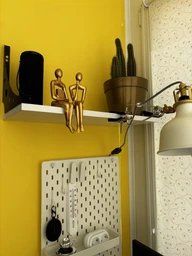 Полиця настінна Ferrum-decor Ханді 2 240x500x240 метал Чорний ДСП Біле 16 мм (FRD-102617)