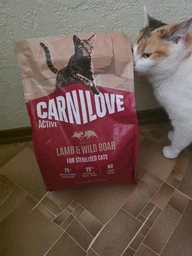 Сухий корм для стерилізованих котів Carnilove Cat Lamb & Wild Boar Sterilised 4кг (2шт*2 кг, ягня та кабан) 170199/2317-4кг