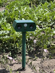 Відлякувач ультразвуковий кротів і птахів змій гризунів Solar Animal Repellent 01 на сонячній батареї + стробоскоп