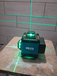 Лазерный уровень Vollyx нивелир 2 аккумулятора 16 линий зеленый луч фото от покупателей 2