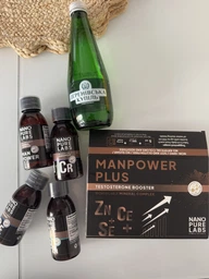 Тестостерон бустер Nano Pure Labs Bioavailable мінеральний комплекс MANPOWER PLUS TESTOSTERONE BOOSTER 4 x 100 мл