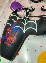Качественный защитный силиконовый чехол Spider-Man Red для геймпада Sony DualSense PS5 + накладки на стики [466129679] фото от покупателей 3