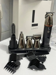 Премиальный Триммер для бороды 5в1 LEMEX STYLING TOOLS Тример для тела, носа, бритья с магнитными насадками, тример для интимных зон LM4414 IPX6 Version 2026 фото от покупателей 2