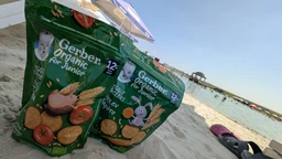 Упаковка крекера Gerber Пшеничные с морковью для детей с 12 месяцев 100 г х 6 шт (8000300435337) фото от покупателей 4