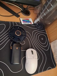 Ручной вентилятор с аккумулятором и дисплеем SAPI N15 3000 mAh Синий (с ремнем на шею)