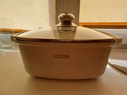 Каструля Vezzer з білим мармуровим покриттям з кришкою 3.5 л (VZ8117) фото від покупців 1