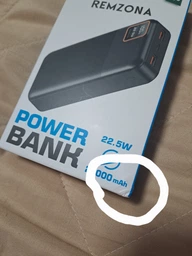 Повербанк 20000 mAh 22.5W зі швидкою зарядкою PD/QC Remzona Extrinity 20X для телефона apple айфона samsung універсальний повер банк 20 000 потужний портативний пауербанк для iphone самсунг роутера планшета смартфона павербанк чорний з Type-C + кабель фото від покупців 3