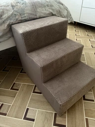 Ступеньки пандус для собачок 50*35*40 беж , з'ємний чохол тройні фото від покупців 2