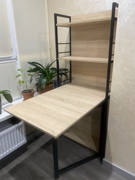 Книжная полка универсальная Ferrum-decor Стим 2 74x63x26 черный ДСП Дуб Сонома 16мм (FRD-104106) фото от покупателей 1