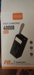 Повербанк 40000 mah 22.5W Qinetiq RQ-40 з LED дисплеєм і швидкою зарядкою PD/QC кабель Type-C в комплекте powerbank 40 000 павербанк для телефона apple айфона iphone самсунг samsung роутера планшета універсальний павербанк з ліхтариком Space black фото від покупців 15