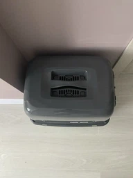 Закритий туалет для котів Ferplast Clear Cat 10 фісташково-сірий 47x36x35 см 72064099 фото від покупців 2