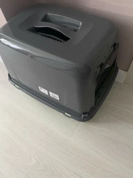 Закритий туалет для котів Ferplast Clear Cat 10 фісташково-сірий 47x36x35 см 72064099 фото від покупців 1