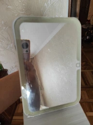 Дзеркало для макіяжу косметичне з підсвіткою настільне лед бездротове сенсорне портативне на usb 3 режими підсвічування на підставці складне для мейкапу макіяжне гримерне світлодіодне акумуляторне OnePro Білий 73997