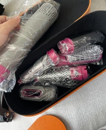 Дорожный фен-стайлер для разных типов волос в дорожном чехле 5в1 Airwrap Styler Complete Fuchsia